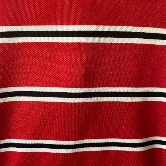 Divided By H&M Womens Fit & Flare Dress Red Mini Stripe Stretch Size 4 - Picture 5 of 6